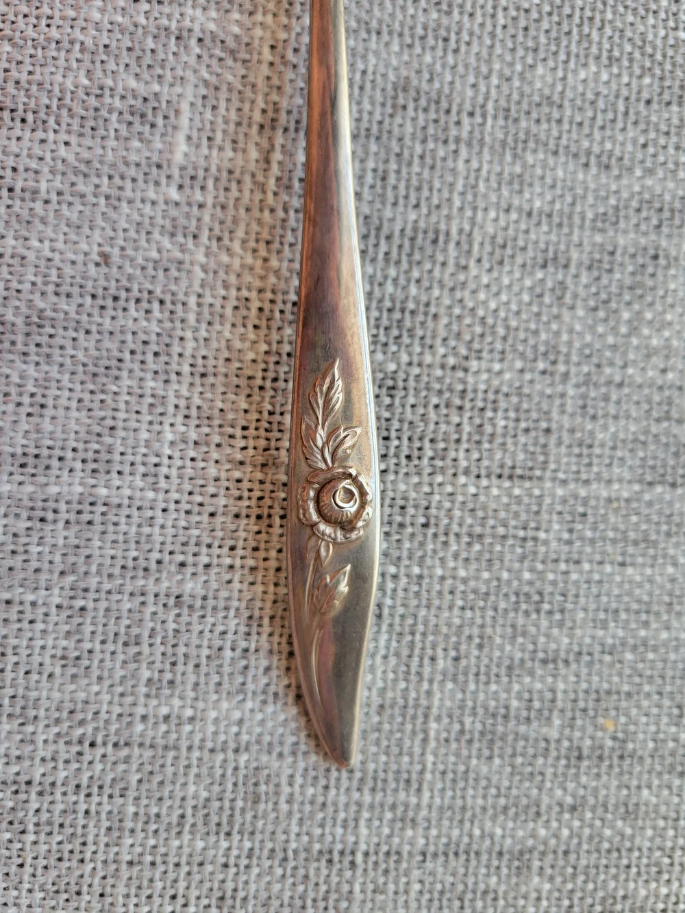 ​Vintage Oneida Heirloom Sterling DAMASK ROSE Gravy Ladle Serving Spoon 1.0 Oz